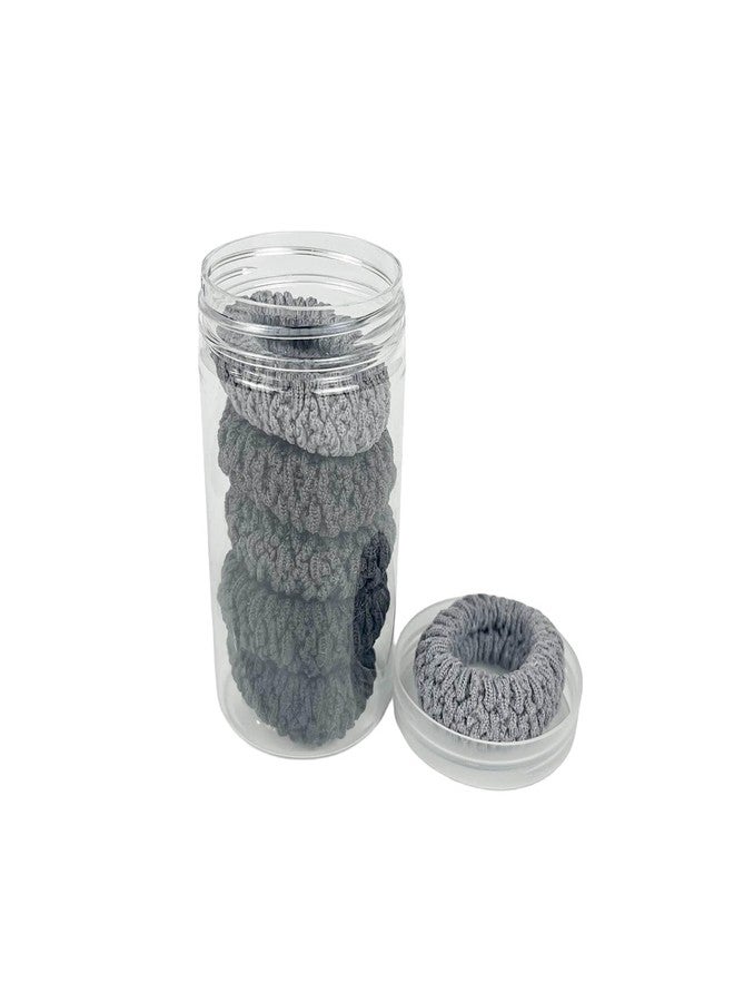 BLBM Hair Ties with Seamless High Elastic Thickening and widening in Ponytail Holders (Gray Series with 6 Pcs Packing) - Image 4